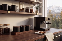WALNUT-STAINED MAPLE & PEARL MATTE BLACK COLLECTION