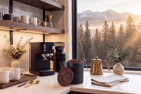 WALNUT-STAINED MAPLE & PEARL MATTE BLACK COLLECTION