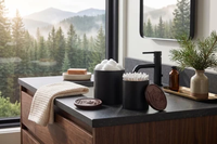WALNUT-STAINED MAPLE & PEARL MATTE BLACK COLLECTION